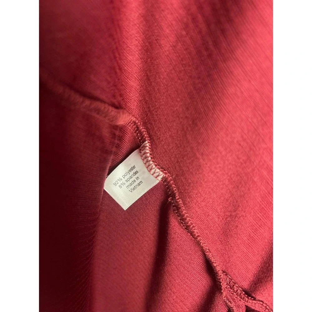 Lane Bryant Cardigan Duster Ribbed Long Sleeve Burgundy Women's Plus Size‎ 26/28